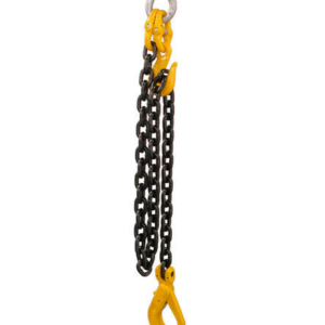 G80 Chain with Clevis Self Locking Hook and Shackle