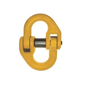 Grade 80 yellow powder-coated alloy steel connecting link for lifting chains