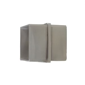 Internal square sleeve connector for stainless steel post and rail systems.