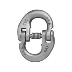 Grade 60 stainless steel connecting link for industrial chain rigging and lifting assemblies.