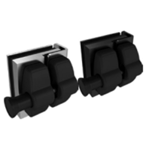 Classic Range Latch – Glass to Wall No Lock