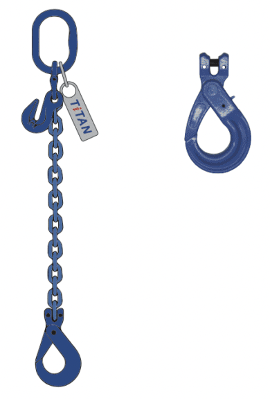 G100 Single Leg C/W Eye Shorteners & Clevis Self Locking Hook