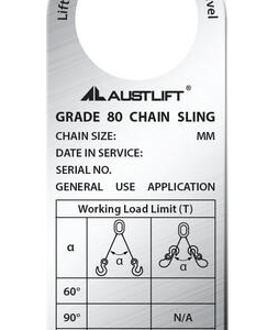 G80 Multi Leg Chain Sling Tag SWL S/Steel