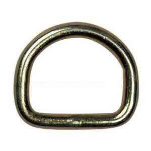 Zinc finish steel D-ring tie down anchor for rigging and cargo securement
