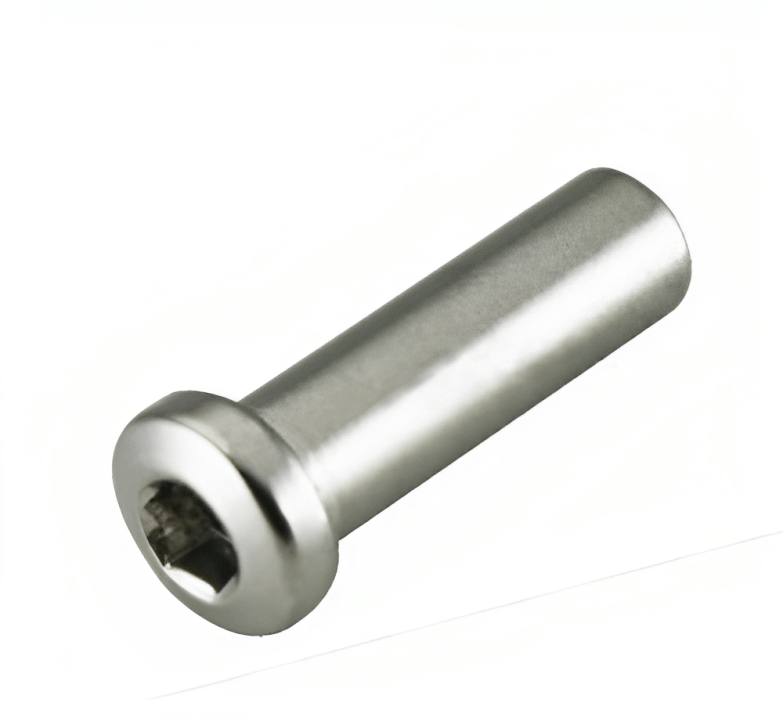 Polished 316 stainless steel button head socket sleeve nut for balustrade fixings