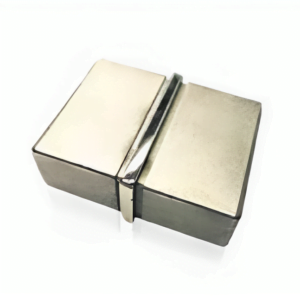 Rectangular stainless steel glass clamp with polished finish for balustrade systems.