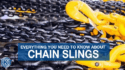 Chain slings for lifting
