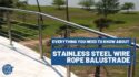 Stainless steel wire rope balustrade