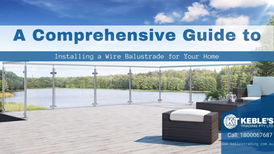 Installing a wire balustrade at home