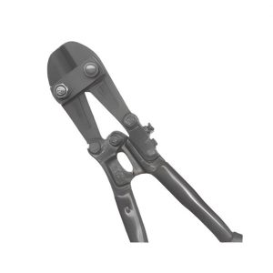 Forged steel bolt cutter head with adjustable compound action jaws for wire rope and cable.