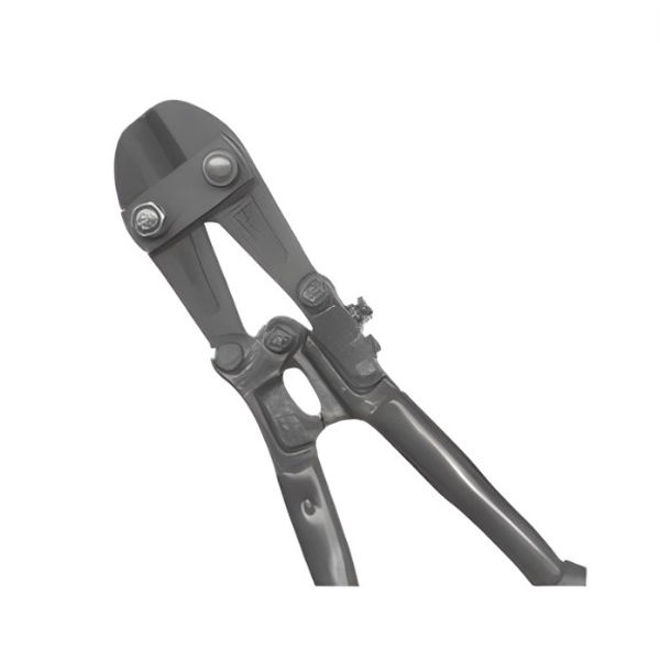 Forged steel bolt cutter head with adjustable compound action jaws for wire rope and cable.